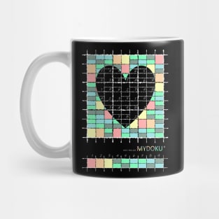 Mydoku_W003_H001_004_F: Sudoku, Sudoku coloring, logic, logic puzzle, holiday puzzle, fun, away from screen Mug